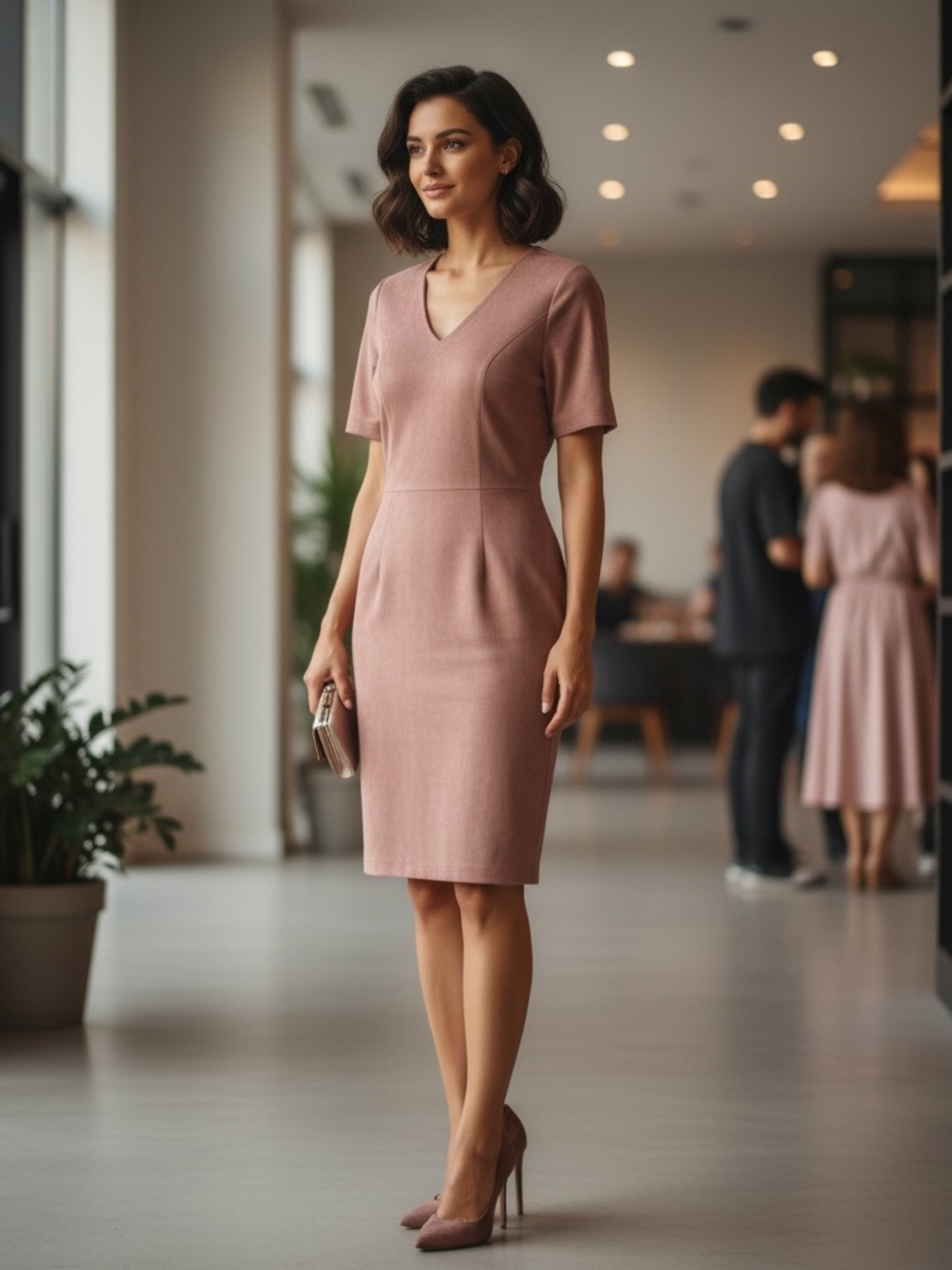 Marc Cain‎ faux suede dress size 2